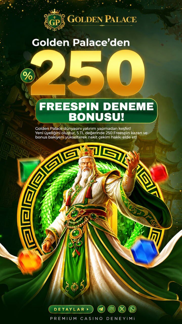 🎰 GOLDEN PALACE 250 FREESPIN DENEME BONUSU!