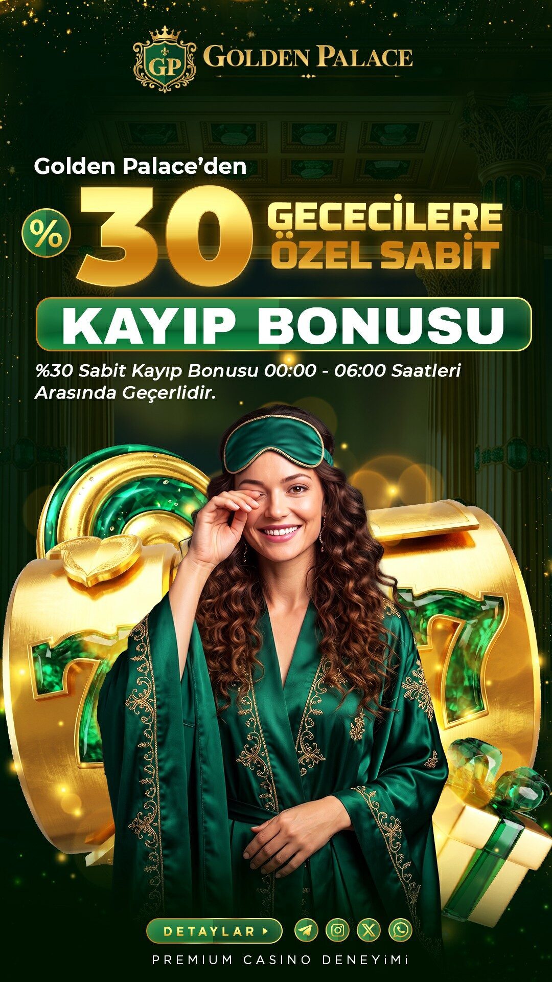 %30 Sabit Gece Kayıp Bonusu