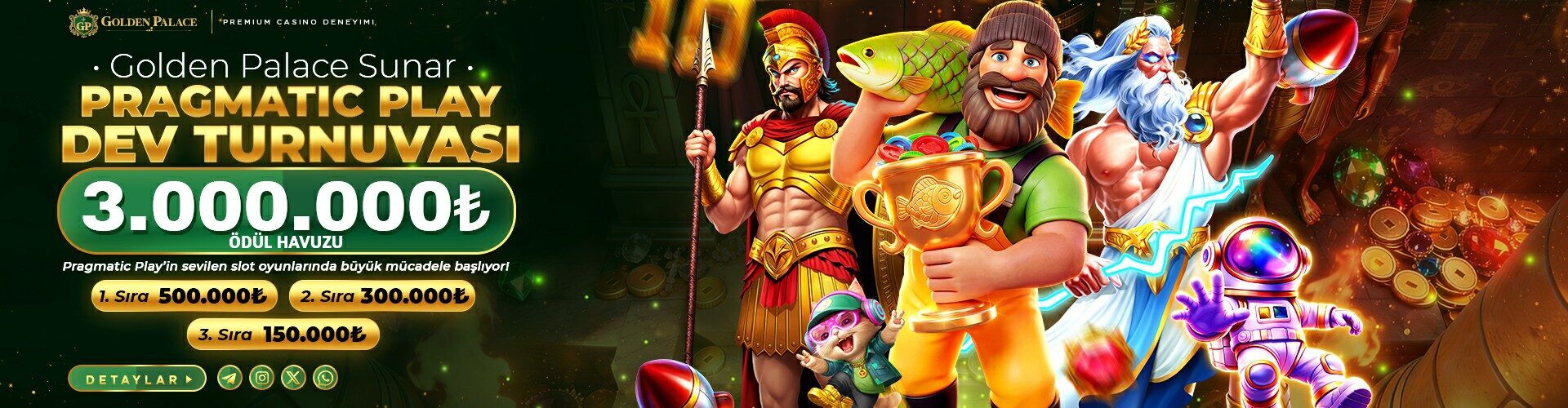 PRAGMATIC PLAY 3 MİLYON TL NAKİT ÖDÜLLÜ DEV TURNUVA!